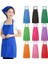 No.6 Tarzı Renkli 9 Renk Unisex Yemek Pişirme Hizmet Mutfak Önlüğü Tabard Kafeterya Barmen Şef Bbq Önlüğü Hizmet Üniforması (Yurt Dışından) 4