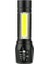 Taktikal Fener LED USB Ultra Güçlü Mini Boy Şarjlı El Feneri, Siyah 3