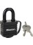 Lock 7804EURD Anahtarlı ve Termoplastik Korumalı Lamine Çelikten Yapılmış Asma Kilit, Siyah, 7,8 x 4 x 2,9 cm 2