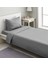 Cotton (Pamuk) 100 x 200+30 cm Gri Fitted (Lastikli) Tek Kişilik Çarşaf Bed Sheett 3