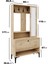 Valentino Wood Raflı,kapaklı,aynalı AYAKKABILIK/VESTİYER/PORTMANTO(MDF) 4