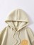 Kadın Make Happy Baskılı Alt Üst Sweatshirt Jogger Eşofman Takımı Oversize Kapüşonlu 2