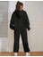 Brooklyn Mavi Jogger Beyaz Sweatshirt Alt Üst Eşofman Takımı Oversize Bisiklet Yaka 2
