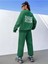 Jogger Beyaz Sweatshirt Alt Üst Eşofman Takımı Oversize Bisiklet Yaka 1