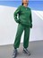 Jogger Beyaz Sweatshirt Alt Üst Eşofman Takımı Oversize Bisiklet Yaka 2