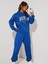 Jogger Beyaz Sweatshirt Alt Üst Eşofman Takımı Oversize Bisiklet Yaka 3