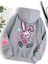 Unisex Gri Kapşonlu Baskılı Oversize Sweatshirt 2