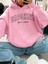 Brooklyn New York Baskılı Bisiklet Yaka Ünisex Oversize Sweatshirt 1