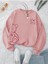 Kadın Ayıcık Baskılı Oversize Sweatshirt 1