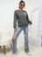 Kalp Baskılı Oversize Sıfır Yaka Sweatshirt 4