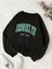 Brooklyn New York Baskılı Bisiklet Yaka Ünisex Oversize Sweatshirt 1
