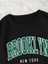 Brooklyn New York Baskılı Bisiklet Yaka Ünisex Oversize Sweatshirt 2