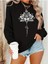 Siyah Mandala Baskılı Oversize Bisiklet Yaka Sweatshirt 1