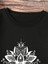 Siyah Mandala Baskılı Oversize Bisiklet Yaka Sweatshirt 4