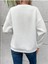 Kadın Tasarım Baskılı Oversize Bisiklet Yaka Sweatshirt 3