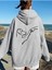 Köpek Dostu Baskılı Kapüşonlu Oversize Sweatshirt 1