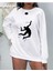 Milli Voleybol Takımı Vargas Filenin Sultanları Bisiklet Yaka Beyaz Ünisex Oversize Sweatshirt 1