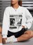 Pretty Girl Afiş Baskılı Bisiklet Yaka Ünisex Siyah Oversize Sweatshirt 1