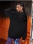Black Walls Stay Nothing Baskılı Ünisex Siyah Kapüşonlu Oversize Sweatshirt 2
