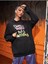 Black Walls Stay Nothing Baskılı Ünisex Siyah Kapüşonlu Oversize Sweatshirt 3
