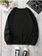 Unisex Bisiklet Yaka Baskılı Oversize Kesim Sweatshirt 5