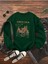 Unisex Yeşil Arızona Baskılı Oversize Sweatshirt 1