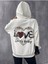 Lovely Baby Baskılı Ünisex Beyaz Kapüşonlu Oversize Sweatshirt 2