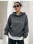 Bhvr Baskılı Ünisex Kapüşonlu Oversize Sweatshirt 1