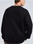 Color Bear Baskılı Bisiklet Yaka Ünisex Siyah Oversize Sweatshirt 2