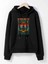 Good Vibes Baskılı Oversize Kapüşonlu Sweatshirt 1