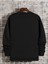 Akrep Baskılı Bisiklet Yaka Ünisex Siyah Oversize Sweatshirt 3