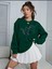 Kedi Dostu Baskılı Bisiklet Yaka Ünisex Oversize Sweatshirt 1