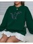 Kedi Dostu Baskılı Bisiklet Yaka Ünisex Oversize Sweatshirt 3