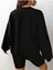 Dolarlı Ayı Baskılı Bisiklet Yaka Ünisex Siyah Oversize Sweatshirt 3