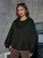 Always Good Mood Baskılı Bisiklet Yaka Ünisex Siyah Oversize Sweatshirt 3