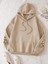 Çiçek Kol Baskılı Oversize Kapüşonlu Kadın Unisex Sweatshirt 2