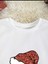 Yeni Yıl Temalı Bisiklet Yaka Beyaz Ünisex Oversize Sweatshirt 3