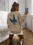 Kadın Finished Bules Oversize Sweatshirt 1