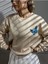 Kadın Finished Bules Oversize Sweatshirt 4