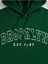 Brooklyn New York Baskılı Kapüşonlu Unisex Oversize Sweatshirt 3
