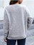 Tüy Baskılı Oversize Sıfır Yaka Sweatshirt 2