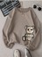 Kadın Siyah Kırmızı Kelebek Baskılı Sweatshirt 1