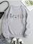 Unisex Çiçek Baskılı Bisiklet Yaka Sweatshirt 1