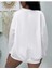 Düz Renk Basic Ünisex Bisiklet Yaka Oversize Sweatshirt 2