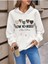 5 Kalpli Love Yourself Baskılı Ünisex Beyaz Kapüşonlu Oversize Sweatshirt 1