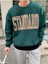Standard Baskılı Bisiklet Yaka Oversize Sweatshirt 3