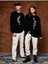 2'li Aslan/kaplan Baskılı Bisiklet Yaka Salaş Eşofman Üstü Oversize Sweatshirt 1