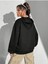 Energetic Baskılı Ünisex Siyah Kapüşonlu Oversize Sweatshirt 2