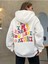 Be The Energy Baskılı Ünisex Beyaz Kapüşonlu Oversize Sweatshirt 1