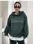 Bhvr Baskılı Ünisex Kapüşonlu Oversize Sweatshirt 1